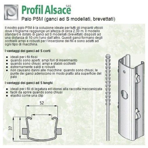 Scheda tecnica Palo P5M