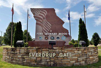 front of Fort Leonard Wood