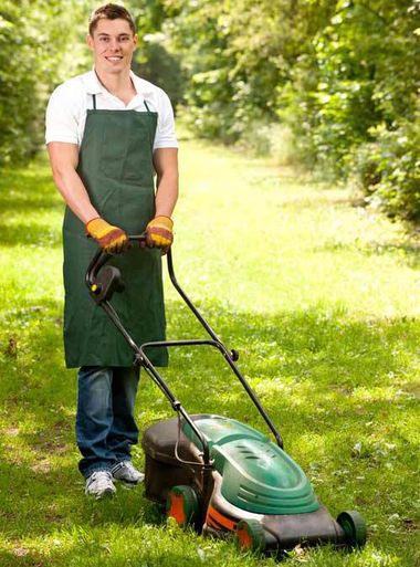 Expert providing lawn mowing services in Auckland
