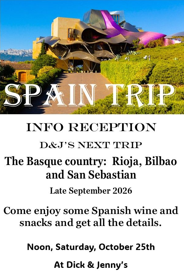 graphic for upcoming spain trip
