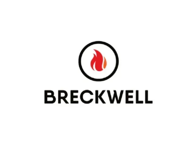 Breckwell logo with a red flame inside a black circle above the brand name