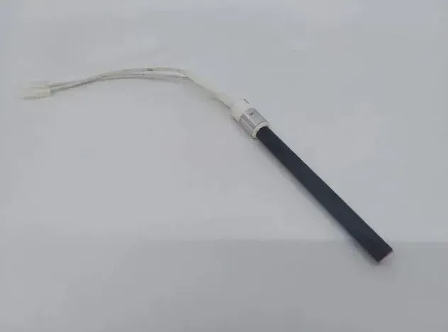Black-handled wire stripper with curved silver jaws on a white background