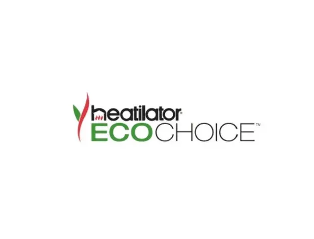 Heatilator ECO-CHOICE logo in green, red, and black on a white background