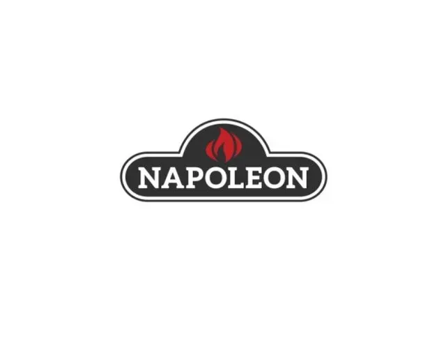Napoleon logo in black and red with a flame icon