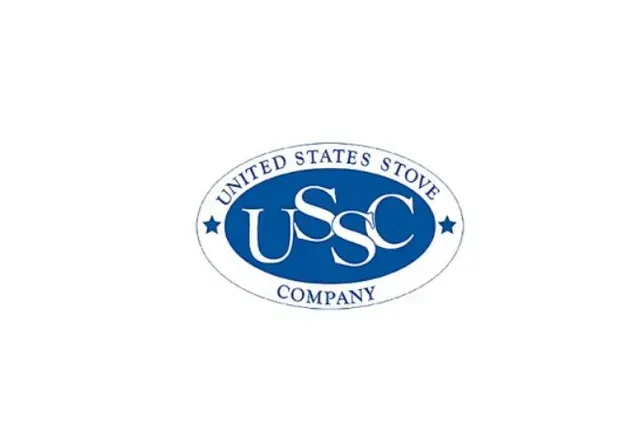 USSC logo in blue and white oval with “United States Stove Company” text