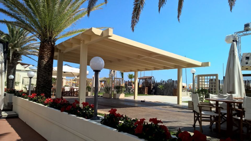 gazebo per stabilimento balneare