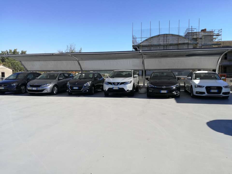 ombreggiante per parcheggi
