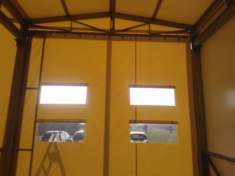 porta industriale in PVC per capannoni