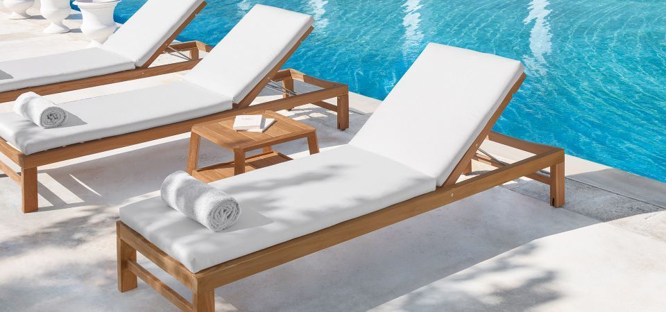 tappezzeria per lettini piscina