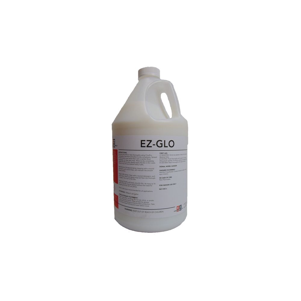 a gallon bottle of ez-glo is sitting on a white surface