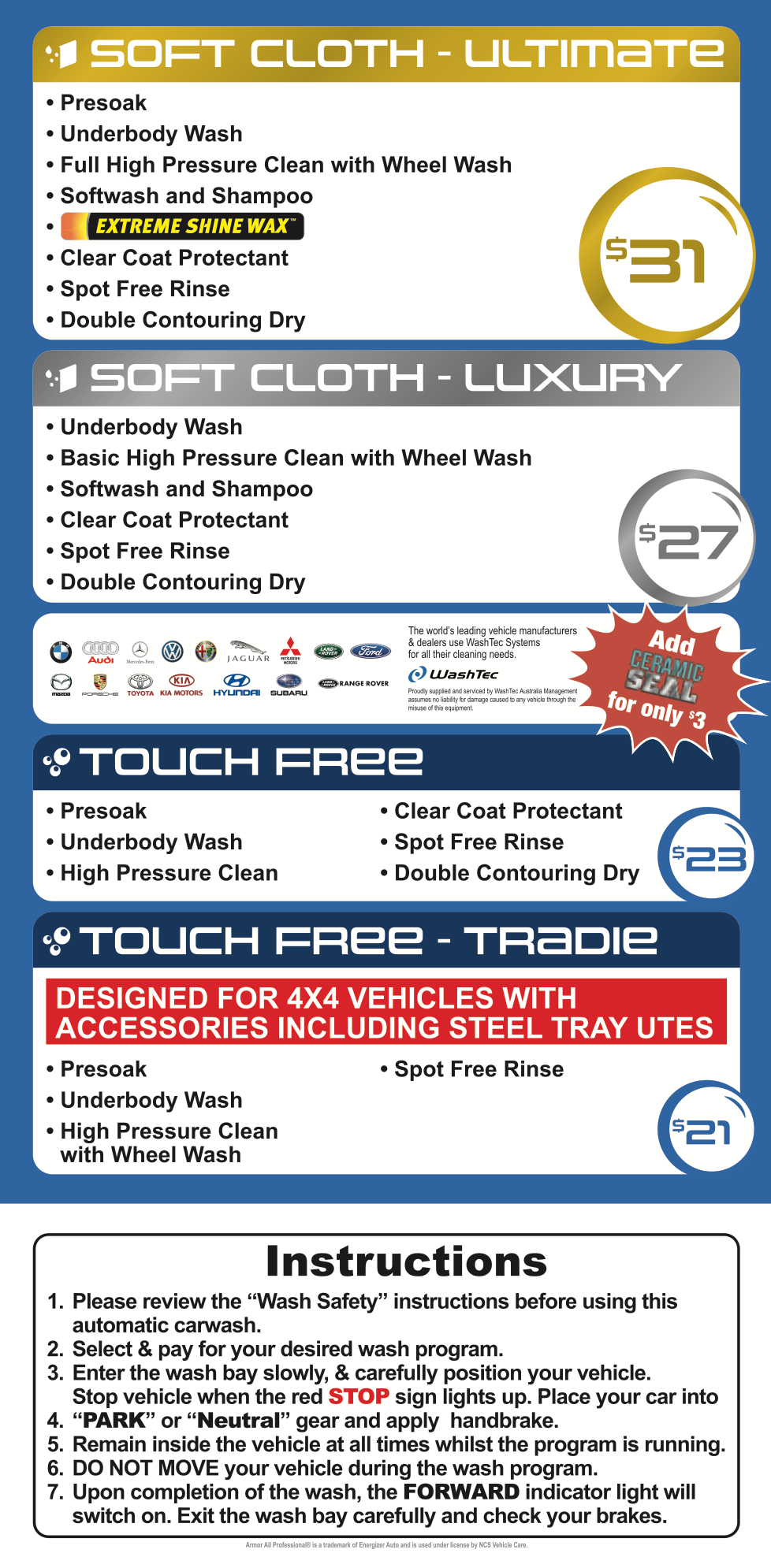 Suds and Buds Carwash Prices — Car Wash in Upper Coomera, QLD
