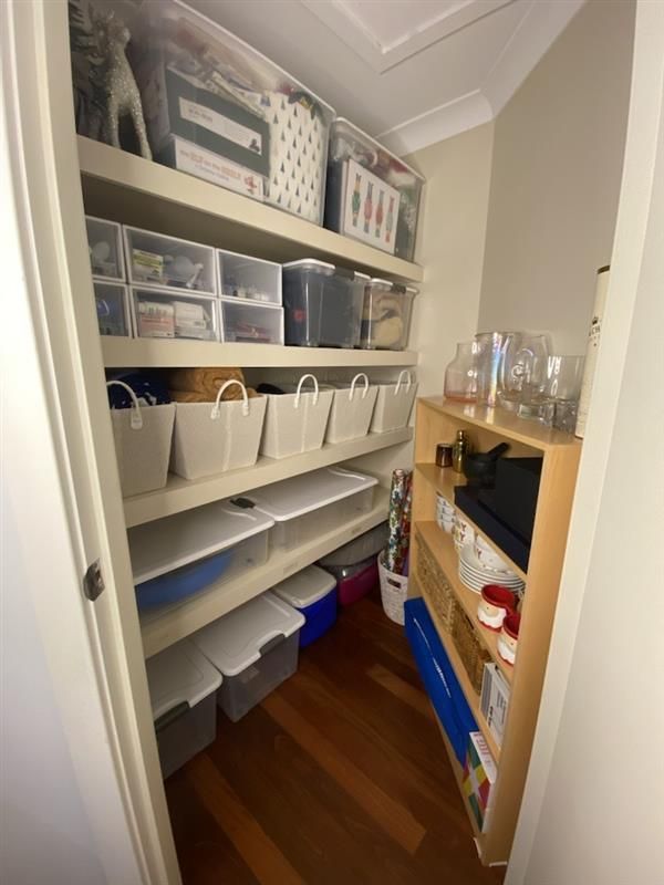 a Pantry Filled With Lots of Items and Baskets — The Home Assembly In Avoca Beach, NSW