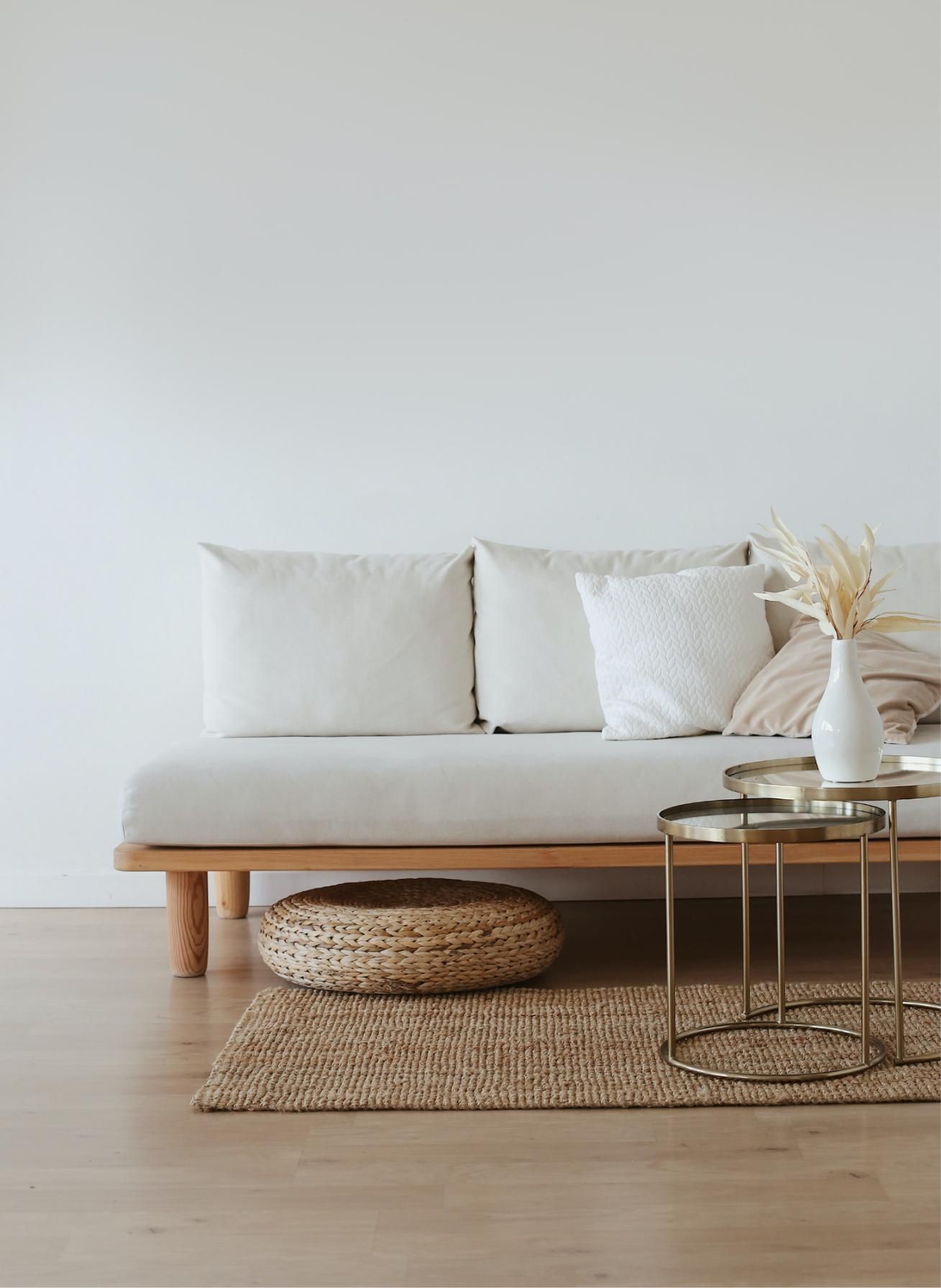 A Living Room with A Couch, Two Tables, and A Rug — The Home Assembly In Avoca Beach, NSW