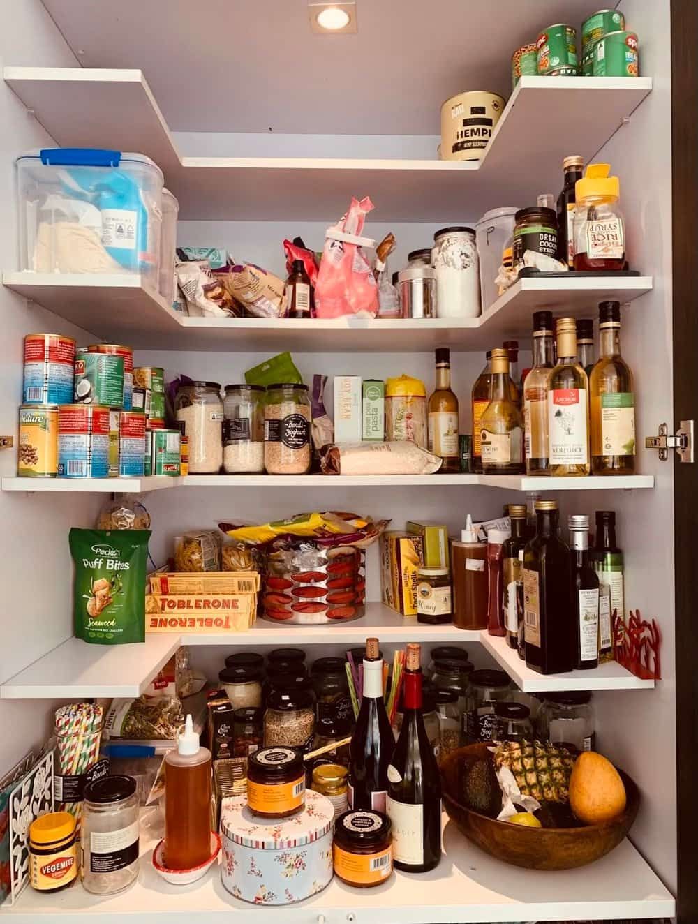 a Pantry Filled With Lots of Food and Bottles — The Home Assembly In Avoca Beach, NSW