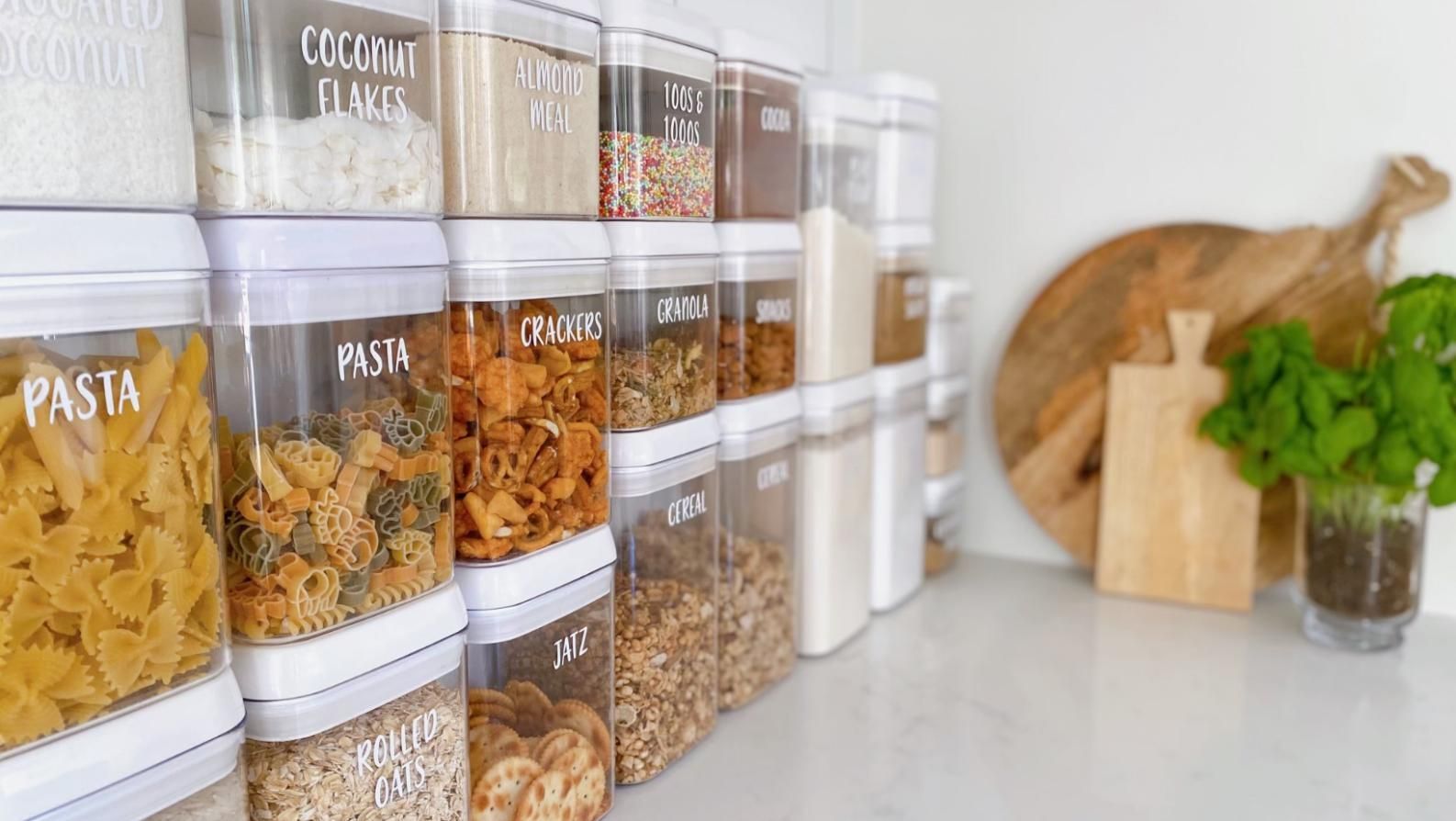 A Row of Containers Filled with Different Types of Food — The Home Assembly In Avoca Beach, NSW