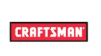 The Craftsman brand logo featuring white text on a red rectangular background.