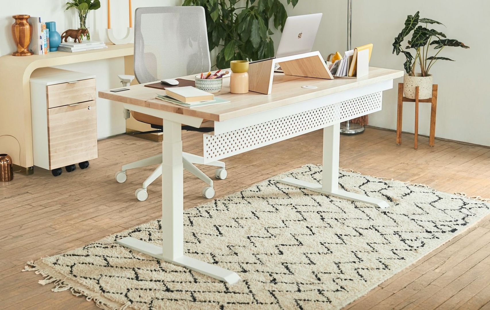 Moroccan rug desk New York