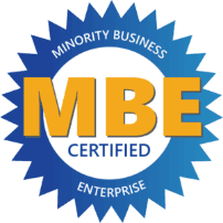 A logo for a minority business enterprise
