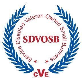A logo for a disabled veteran owned small business