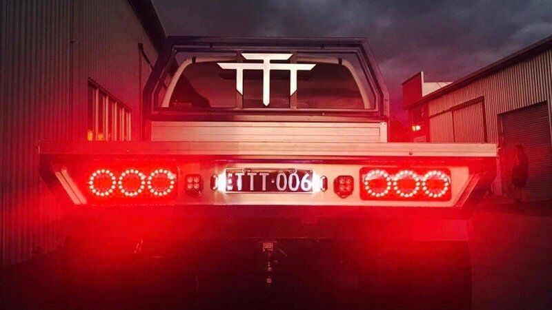 Trays with led light in Car — Trailers, Trays and Tippers Parts in South Lismore, NSW