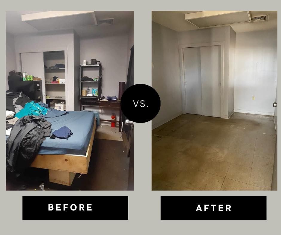 before and after junk removal