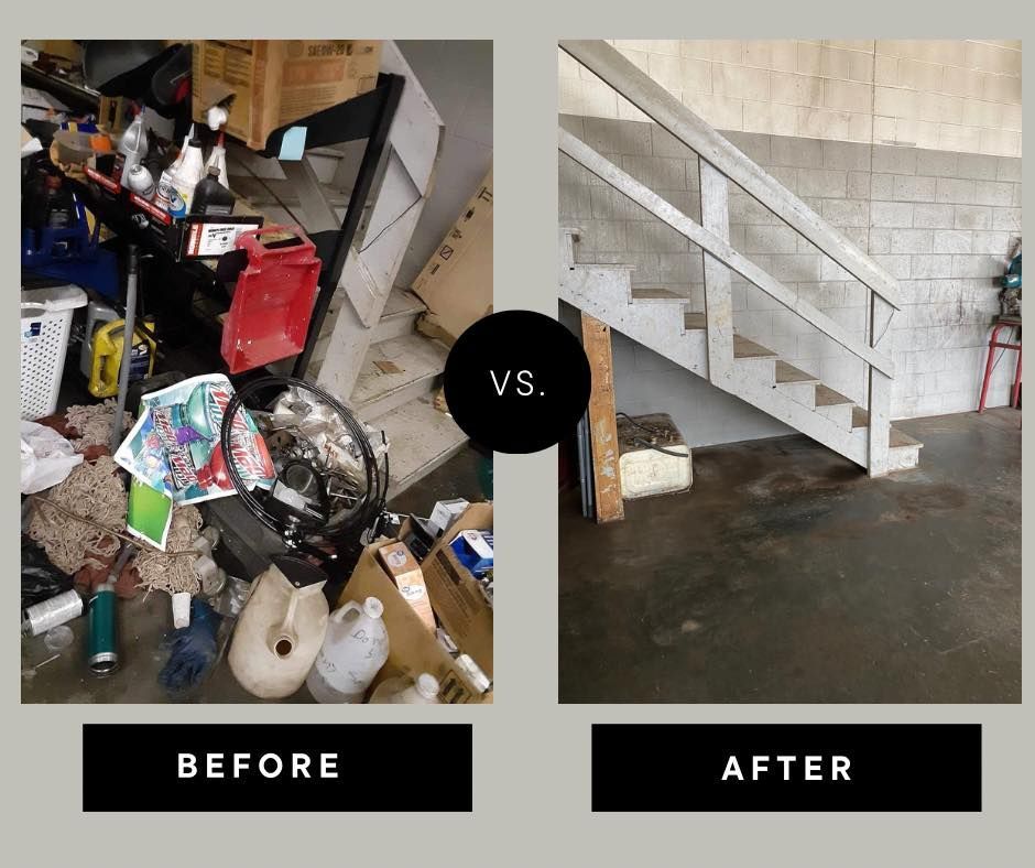 before and after junk removal
