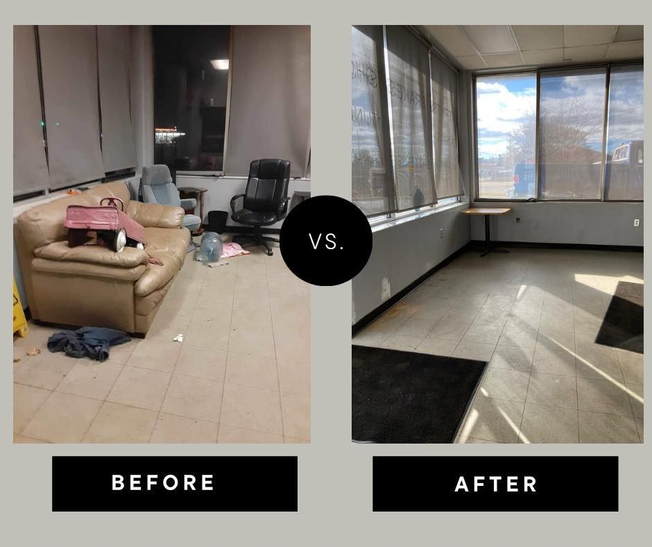 before and after junk removal