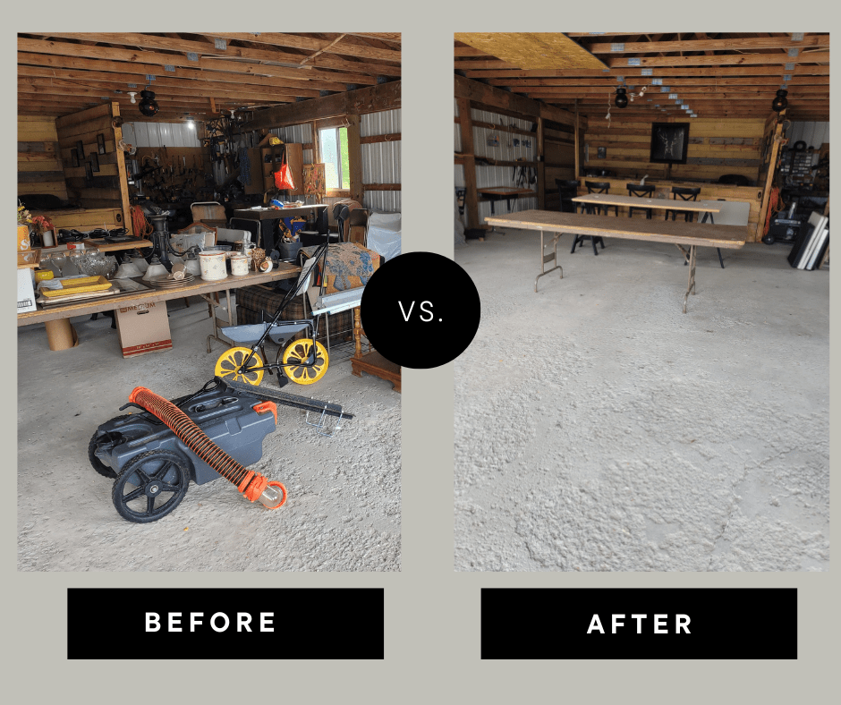 before and after junk removal