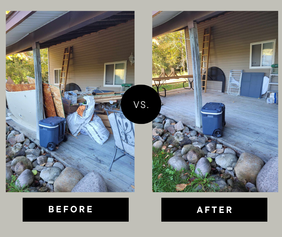 before and after junk removal