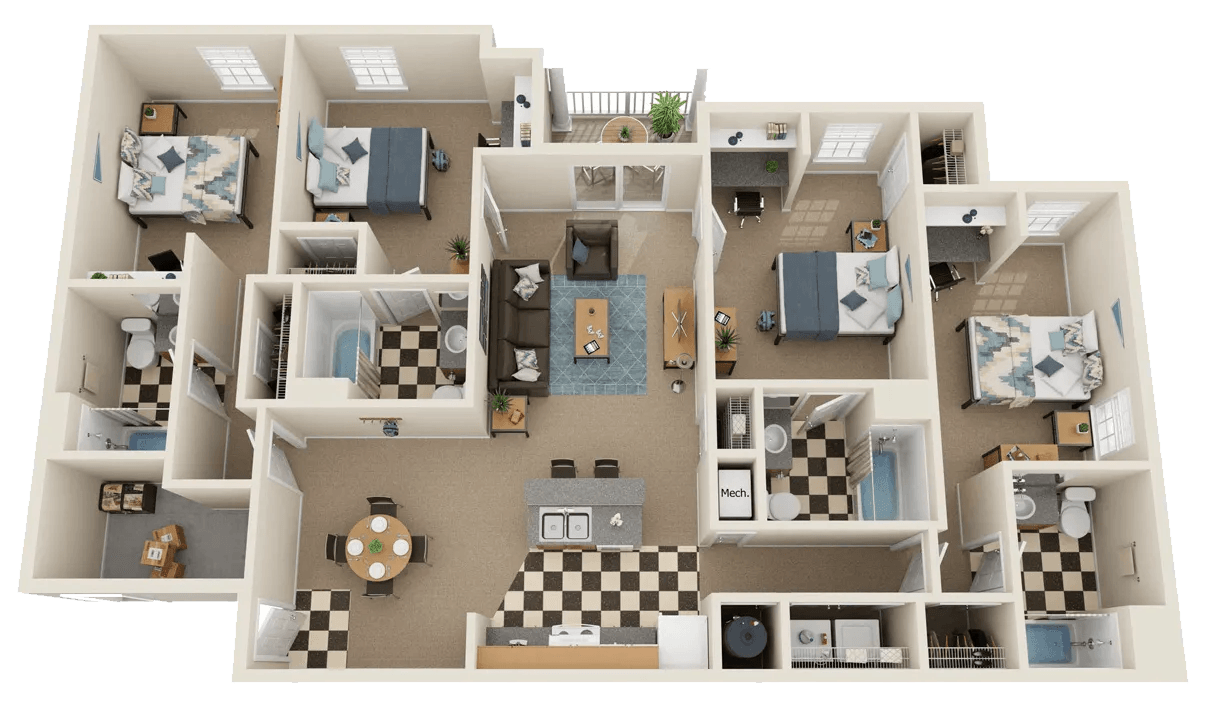 The Chesterton | 1 Bedroom Floor Plan
