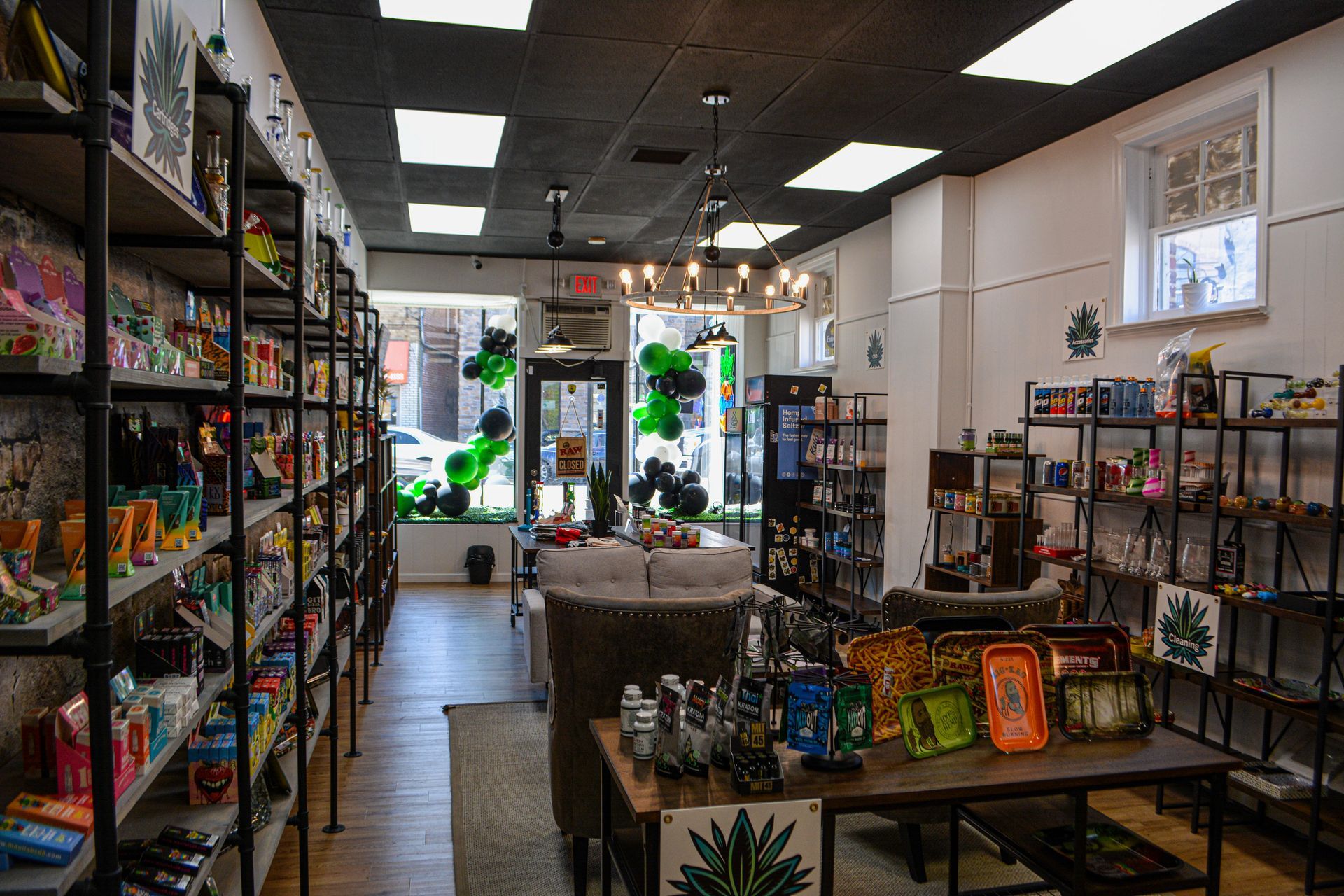 A store filled with lots of shelves and tables.