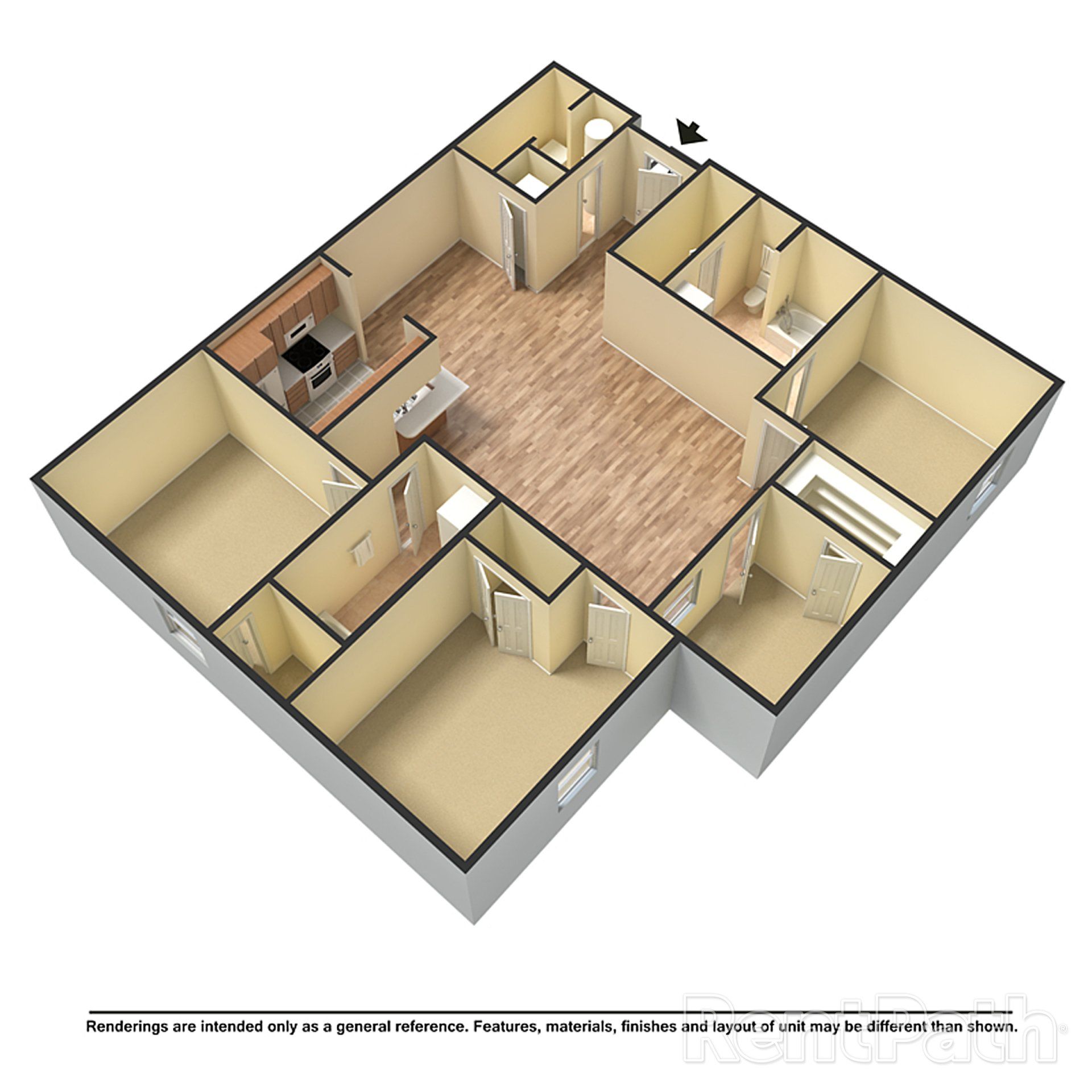 Manhattan Apartments 3 bedroom floor plans