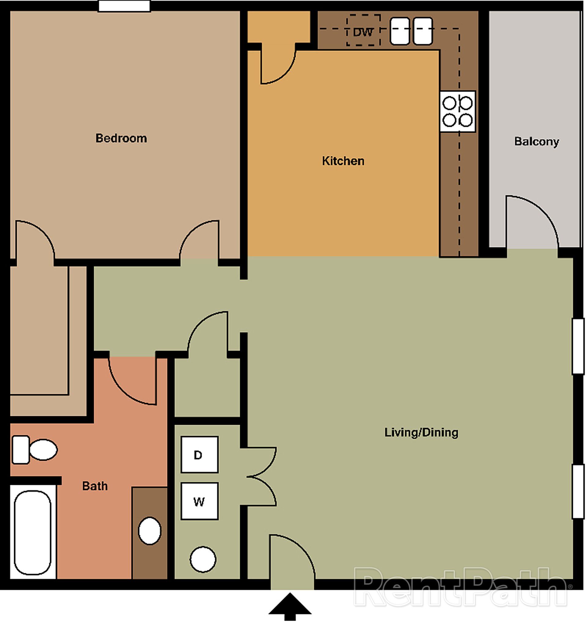 1 Bedroom 1 Bath