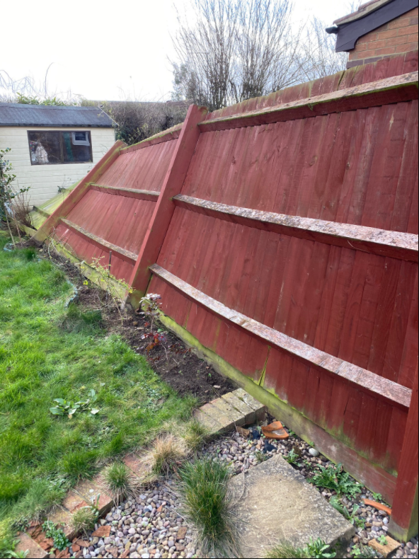 Before Fence Falling Down