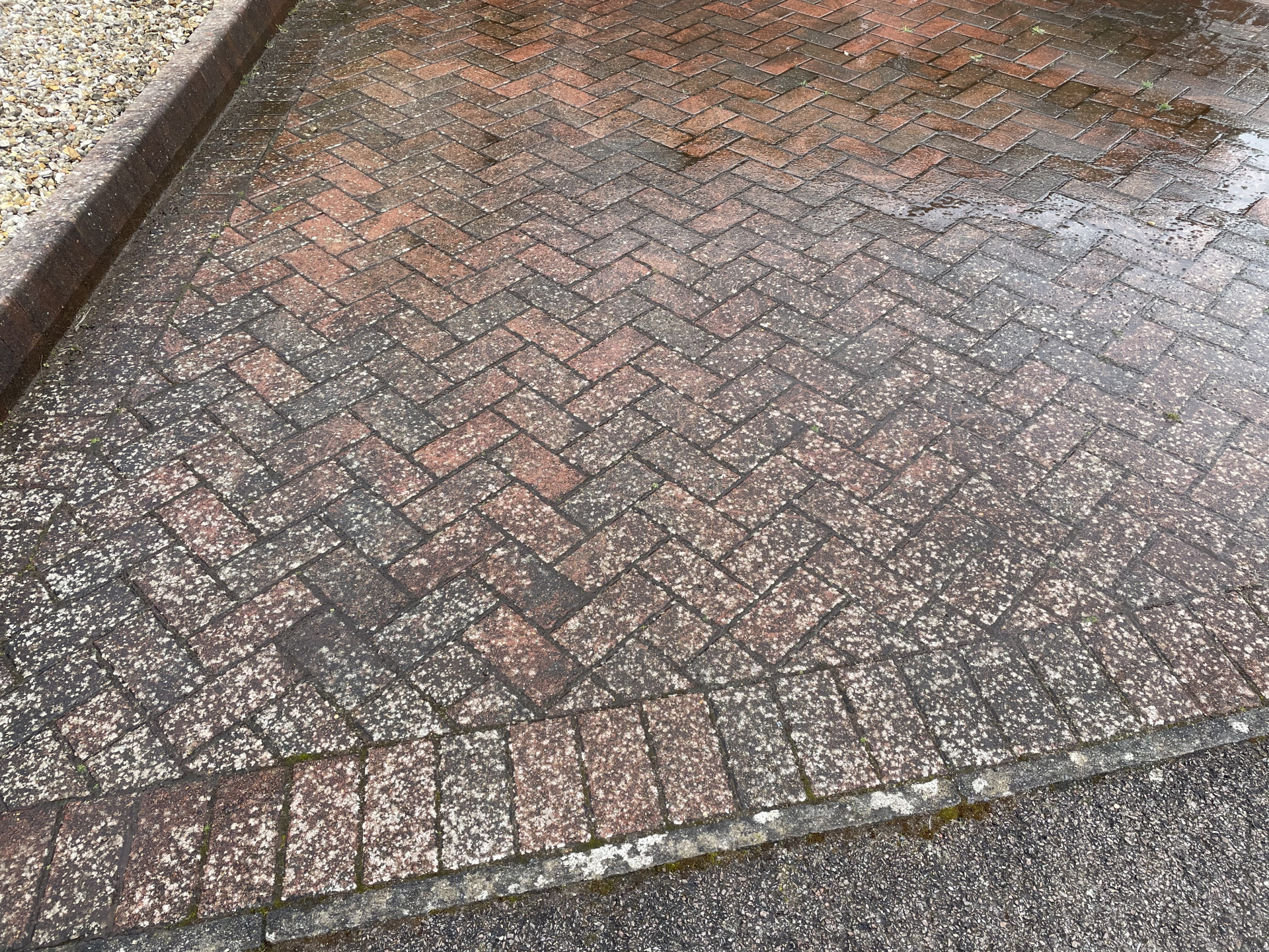 Before Patio Jet Washing