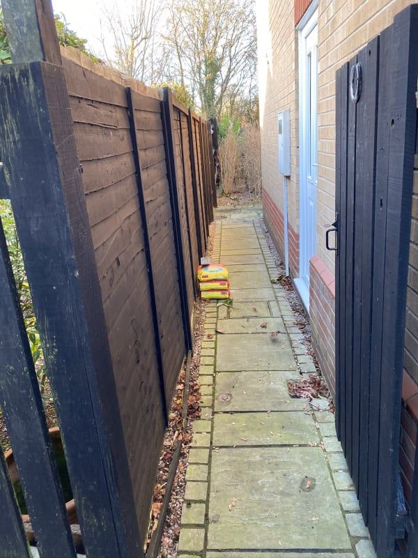 untidy stone pathway