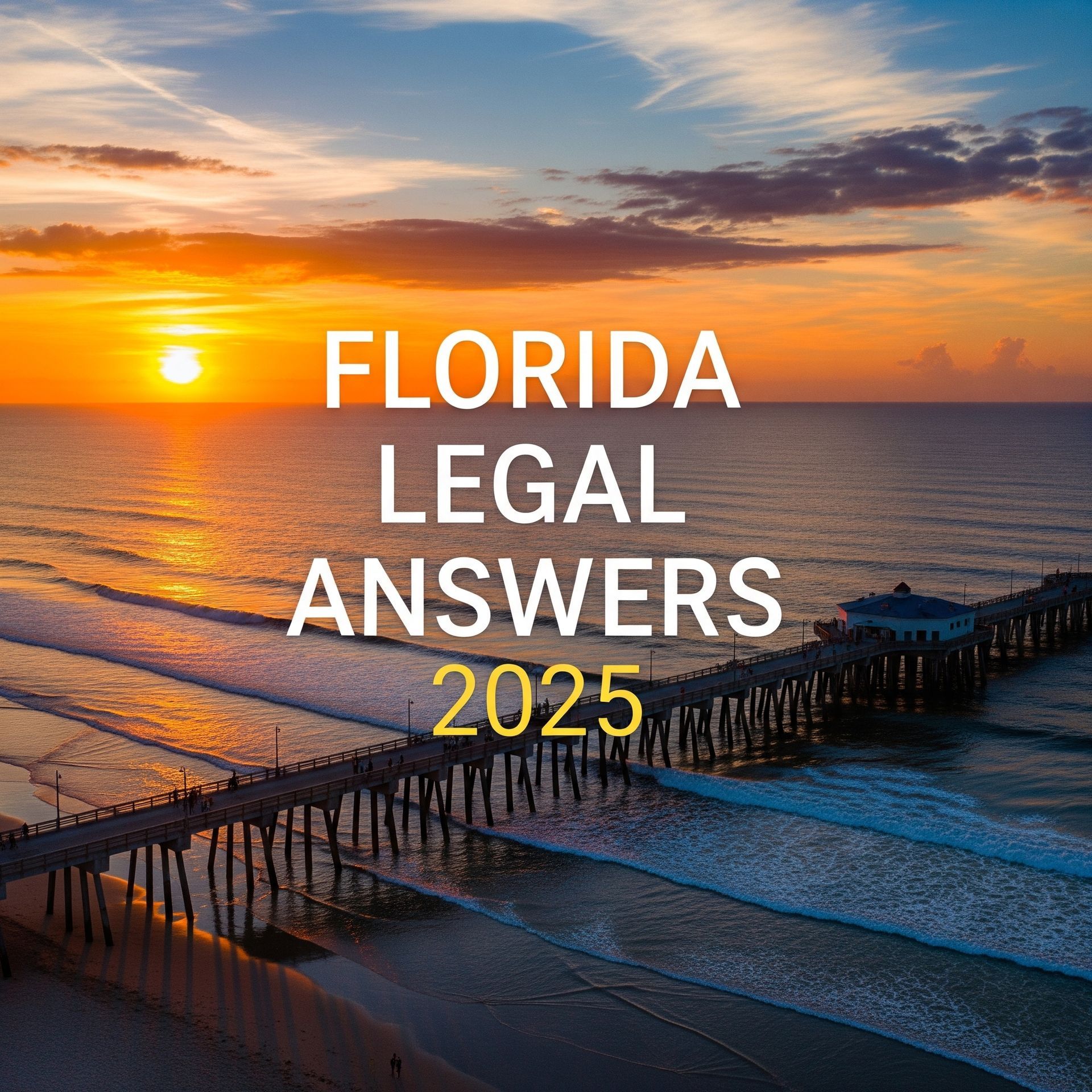 Daytona Beach Pier at sunset symbolizing Central Florida legal guidance