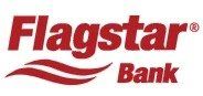 The flagstar bank logo is red and white with a wave.