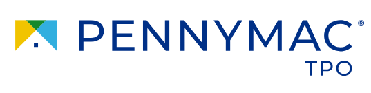 Pennymac tpc logo on a white background