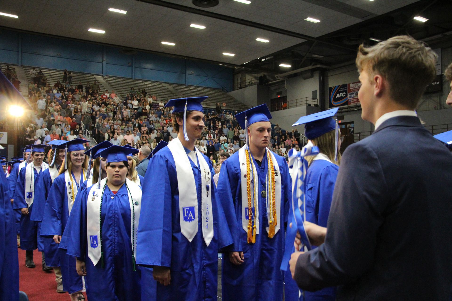 Graduates at graduation