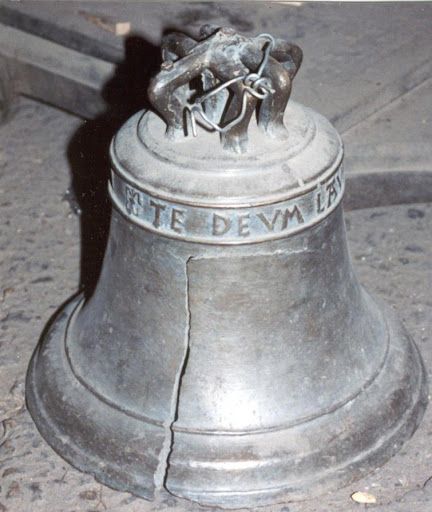 A remnant from the first church in Lhasa, which was destroyed in 1742. The bell was rediscovered in the basement of a Buddhist temple in the 1980s.