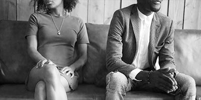 man and woman at couples counseling