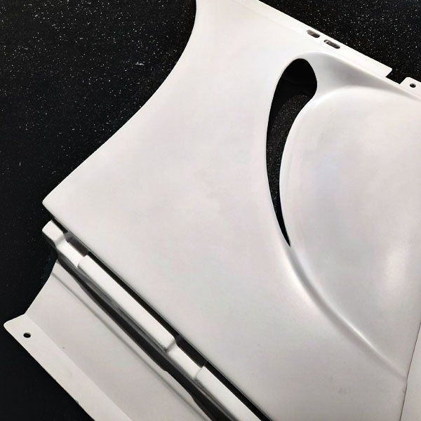 SHOWCARS Fiberglass Roof Scoops For 84-88 Pontiac Fiero – Over The Roof – Hand Laid