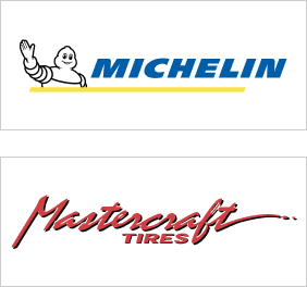 Michelin and Mastercraft Tires Logos - Automotive Fleet Repair
