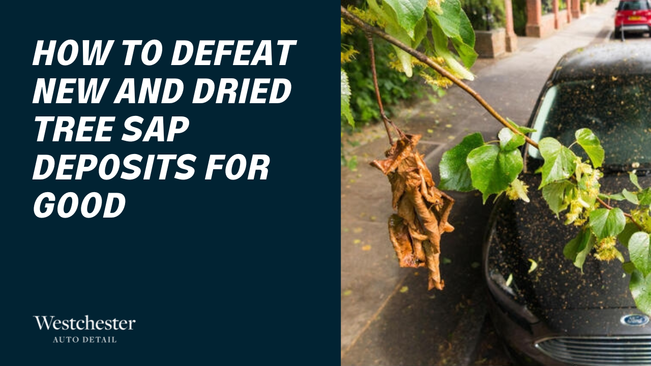 How to Defeat New and Dried Tree Sap Deposits for Good