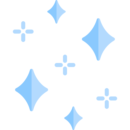 A group of blue diamonds on a white background.