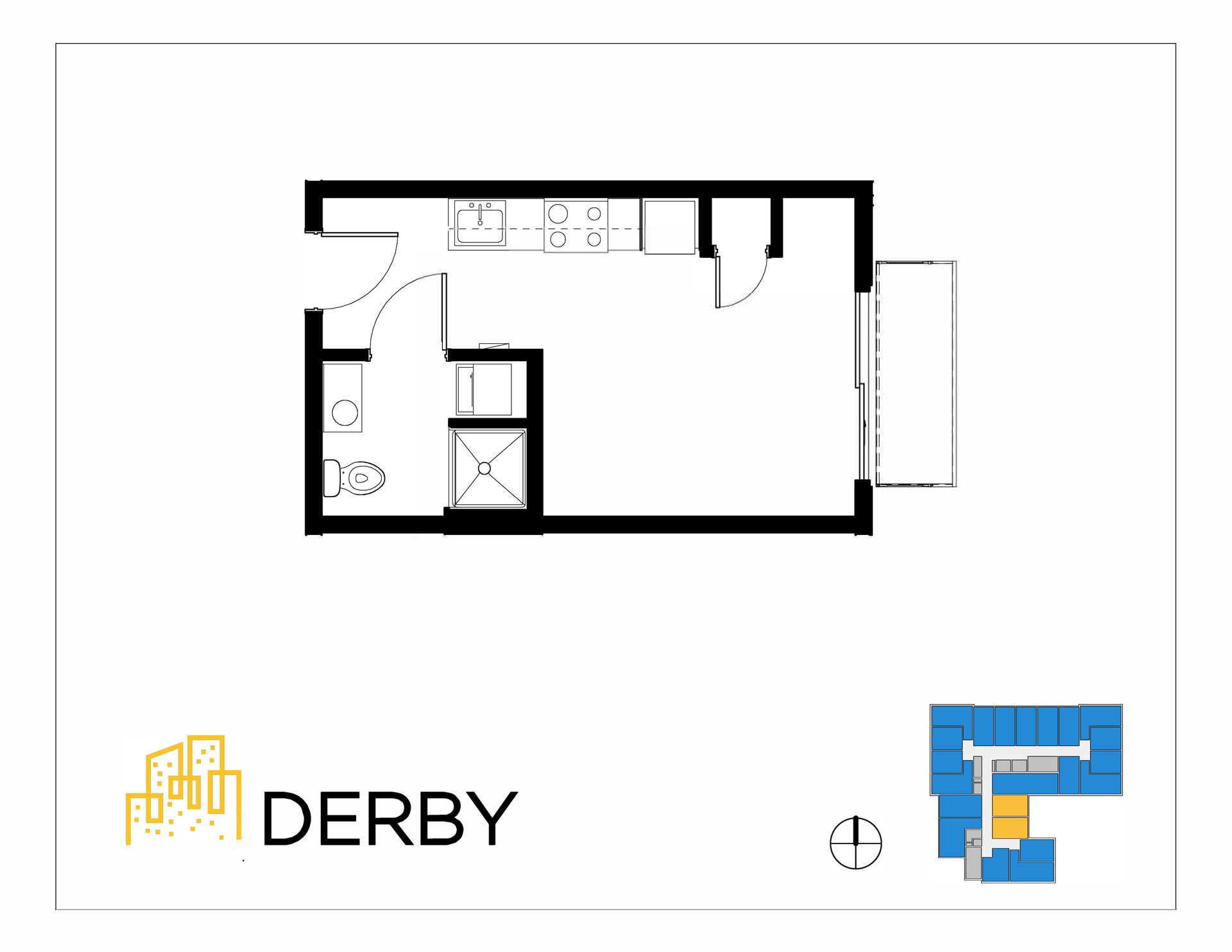 Floor plan - 263 Square Feet