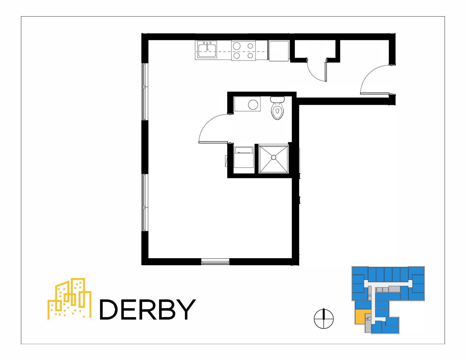 Floor plan - 403 Square Feet
