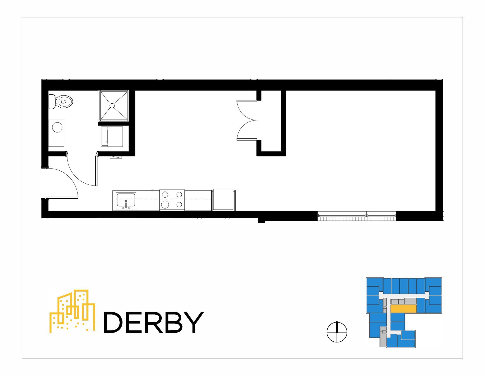 Floor plan - 480 Square Feet