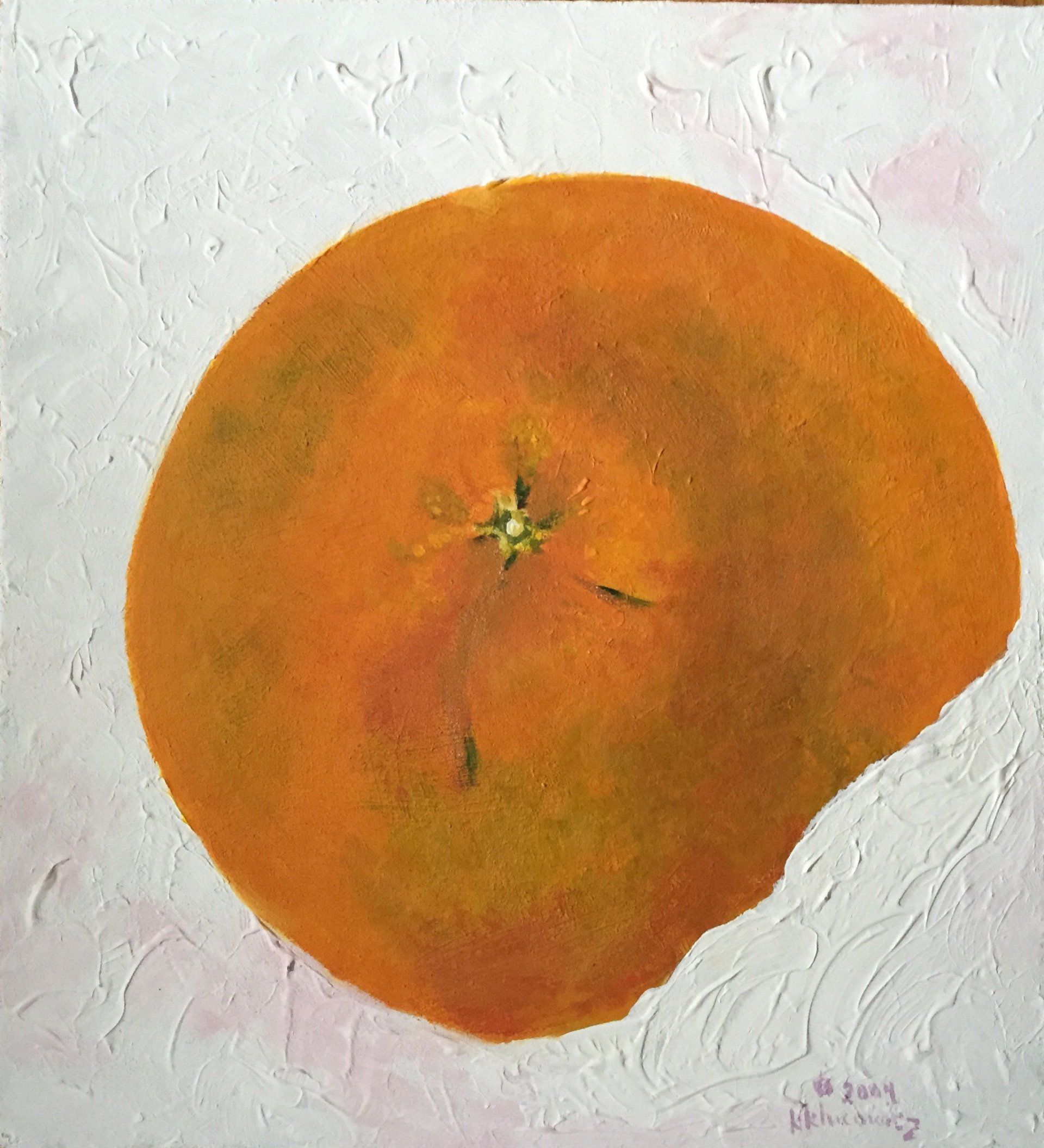 travel inspired art, acrylic painting, orange, rome, italy, abstract, canadian artist